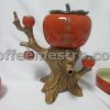 Chinese Persimmon Alike Tea Set