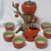 Chinese Persimmon Alike Tea Set