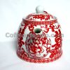 Chinese Style "Double Happiness" Tea Pot and Cup Set