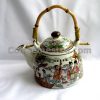 Chinese Style "Fairy Ladies in Heaven" Graphic Tea Pot and 6 Cups Set