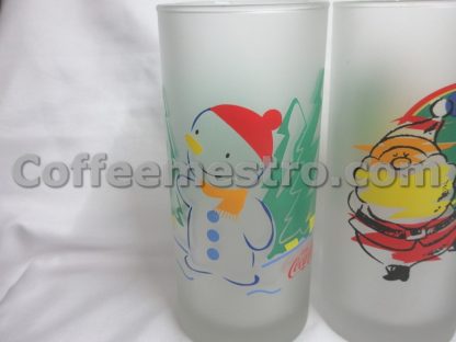 Coca Cola Christmas Glasses Lots of 3