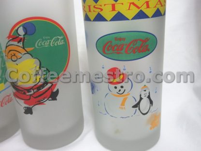 Coca Cola Christmas Glasses Lots of 3