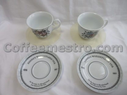 Disney Wonderland 2 Tea Cups and Saucers Box Set