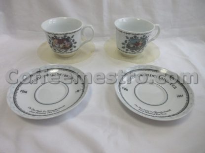 Disney Wonderland 2 Tea Cups and Saucers Box Set