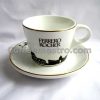 Ferrero Rocher Collectible Coffee Cup and Plate Set