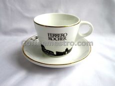 Ferrero Rocher Collectible Coffee Cup and Plate Set