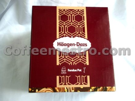 Haagen Daz Glass Fondue Pot Box Set