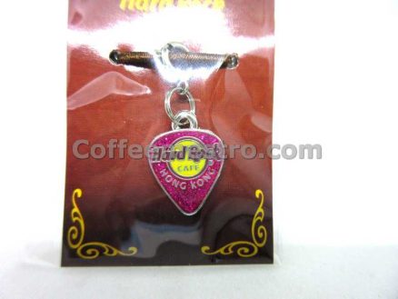 Hard Rock Cafe Hong Kong City Logo Guitar Pick Charm