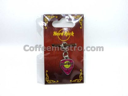 Hard Rock Cafe Hong Kong City Logo Guitar Pick Charm