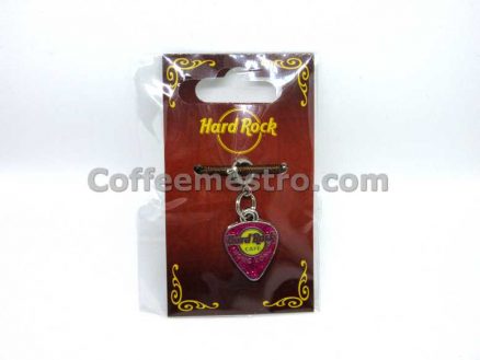 Hard Rock Cafe Hong Kong City Logo Guitar Pick Charm