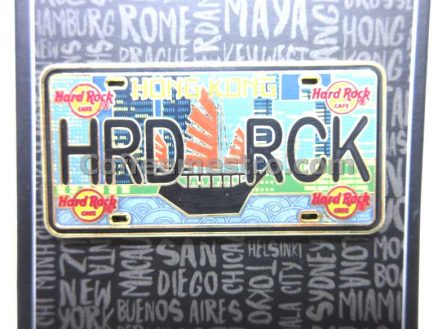 Hard Rock Cafe Hong Kong License Plate Pin