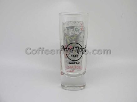 Hard Rock Cafe Macau Cordial Glass (Blackjack)