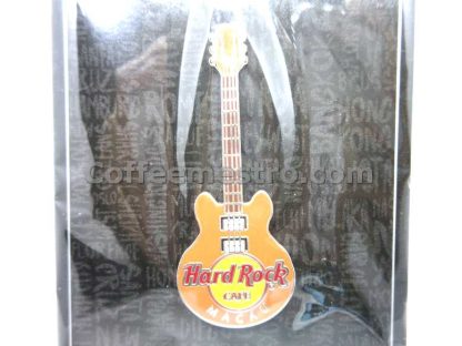 Hard Rock Cafe Macau Exclusive Core Guitar Pin Orange Color