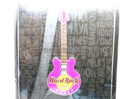 Hard Rock Cafe Macau Exclusive Core Guitar Pin Purple