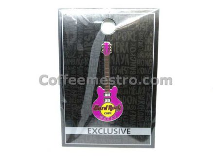 Hard Rock Cafe Macau Exclusive Core Guitar Pin Purple