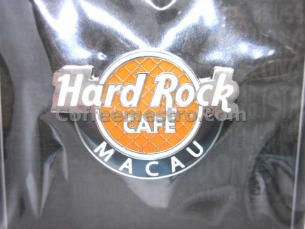Hard Rock Cafe Macau Exclusive HRC Bling Logo Pin Orange