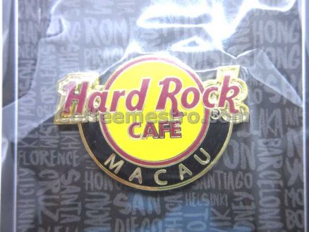 Hard Rock Cafe Macau HR Classic Logo Button Pin