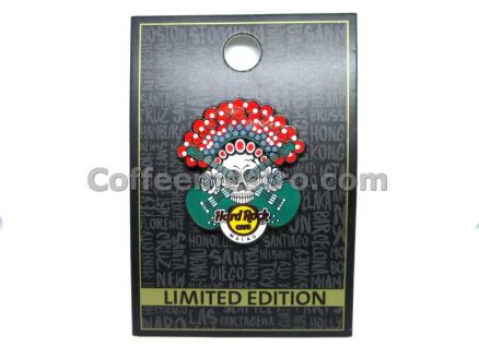 Hard Rock Cafe Macau HRC Opera Skull Green Pin Limited Edition