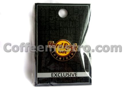 Hard Rock Cafe Shenzhen China Classic Logo Button Pin