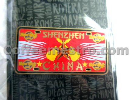 Hard Rock Cafe Shenzhen China License Plate Pin