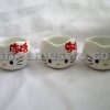 Hello Kitty Ceramic Tea Pot and 3 Cups Set