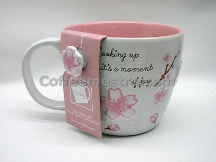 Hong Kong Disneyland Minnie Mouse Cherry Blossom Souvenir Mug
