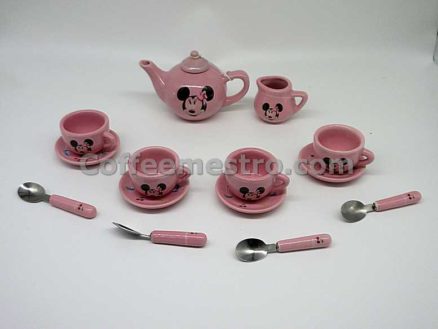 Hong Kong Disneyland Minnie Mouse Mini Ceramic Tea Set