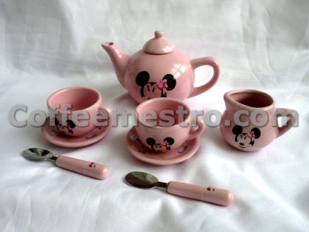 Hong Kong Disneyland Minnie Mouse Mini Ceramic Tea Set