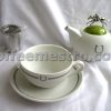 Horseshoe Graphic Ceramic Tea Pot and Cup Box Set