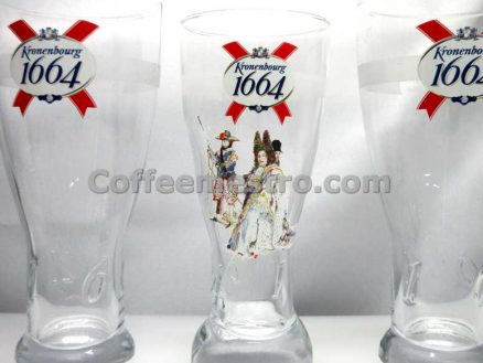 Kronenbourg 1664 Beer Glass x 3