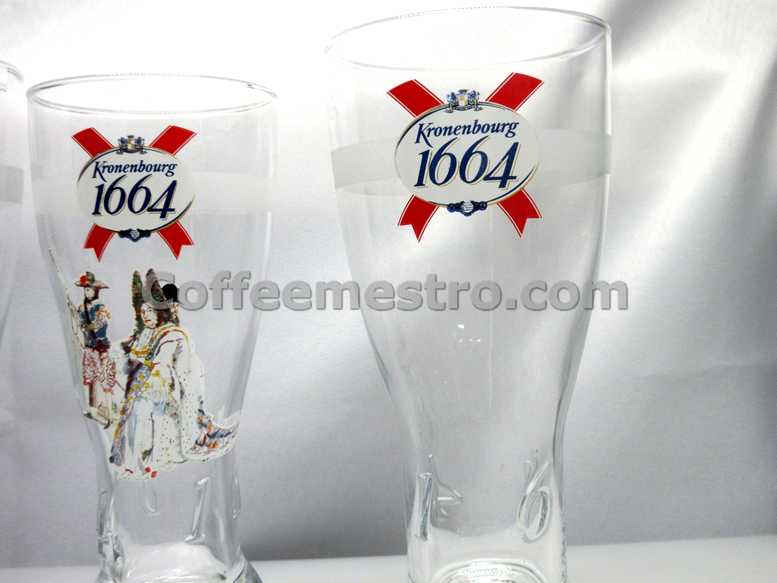 Kronenbourg 1664 Beer Glass x 3 | Collectible Mug or Teaware