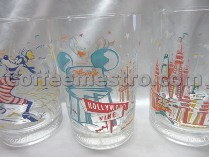 McDonald's Walt Disney World Remember The Magic 25th Anniversary Glasses Set of 4