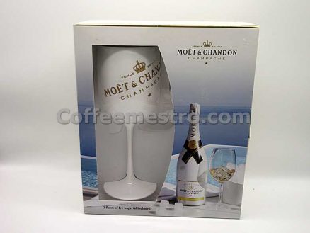 Moët & Chandon Ice Imperial 2 Flutes Acrylic-Goblets Glasses Box Set