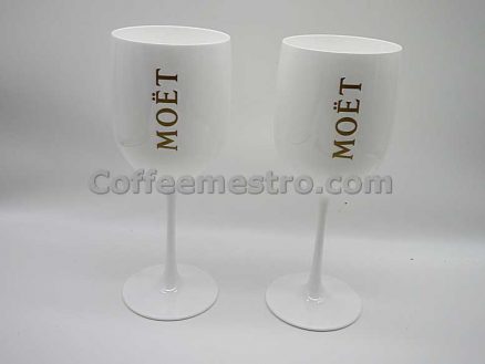 Moët & Chandon Ice Imperial 2 Flutes Acrylic-Goblets Glasses Box Set