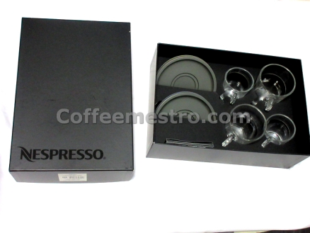 Nespresso View Collection 2 View Lungo Cups & 2 View Expresso Cups & 4 Saucers Box Set