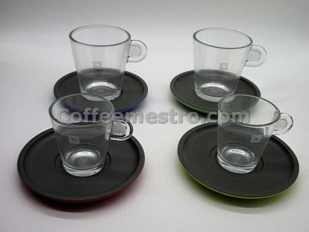 Nespresso View Collection 2 View Lungo Cups & 2 View Expresso Cups & 4 Saucers Box Set