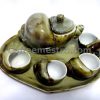 Sea Shell Shape Ceramic Tea Pot and 4 Cups Set