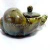 Sea Shell Shape Ceramic Tea Pot and 4 Cups Set