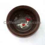 Six Ceramic Tea Cups with Koi Fish Shape at the Bottom