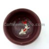 Six Ceramic Tea Cups with Koi Fish Shape at the Bottom