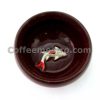 Six Ceramic Tea Cups with Koi Fish Shape at the Bottom