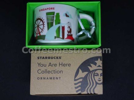 Starbucks 2oz You Are Here Singapore Mug / Ornament (Red Version)