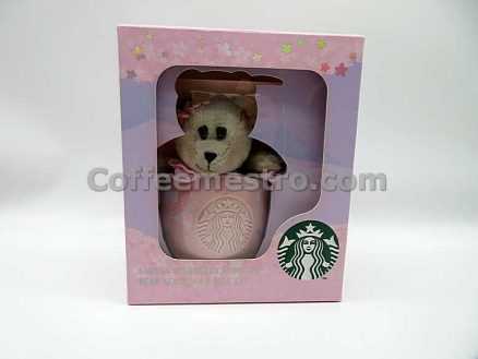 Starbucks Cherry Blossom Bearista Bear Keychain and Coffee Mug Box Set