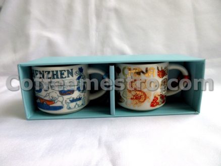 Starbucks China Been There Series Set of 2 Mugs (2oz) Shenzhen and China