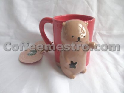Starbucks China Sea Otter Graphic Ceramic Mugs (237ml) Set of 2