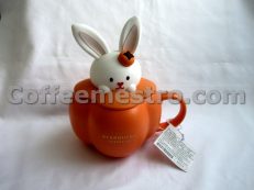 Starbucks Chinese Mid Autumn Festival Rabbit and Persimmon Shape Mug