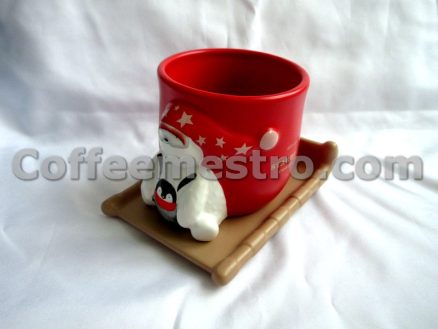 Starbucks Christmas Ceramic Cup with Plate