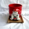 Starbucks Christmas Ceramic Cup with Plate