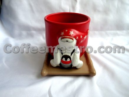 Starbucks Christmas Ceramic Cup with Plate