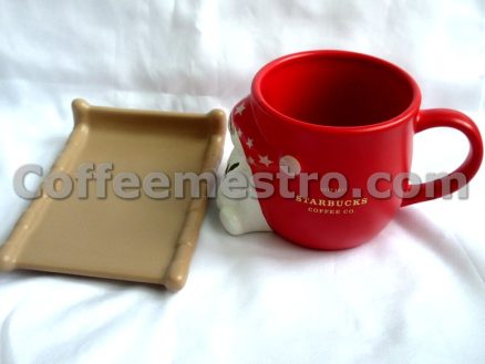 Starbucks Christmas Ceramic Cup with Plate